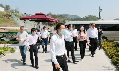 浦江县领导陪同金口河区委领导 莅临春风长住项目考察调研